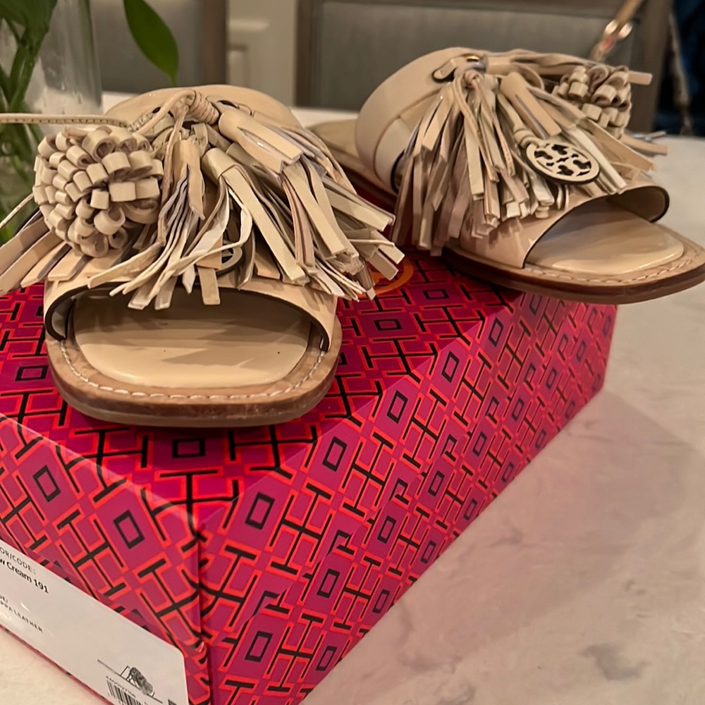 Tory Burch Miller Tassel Slide